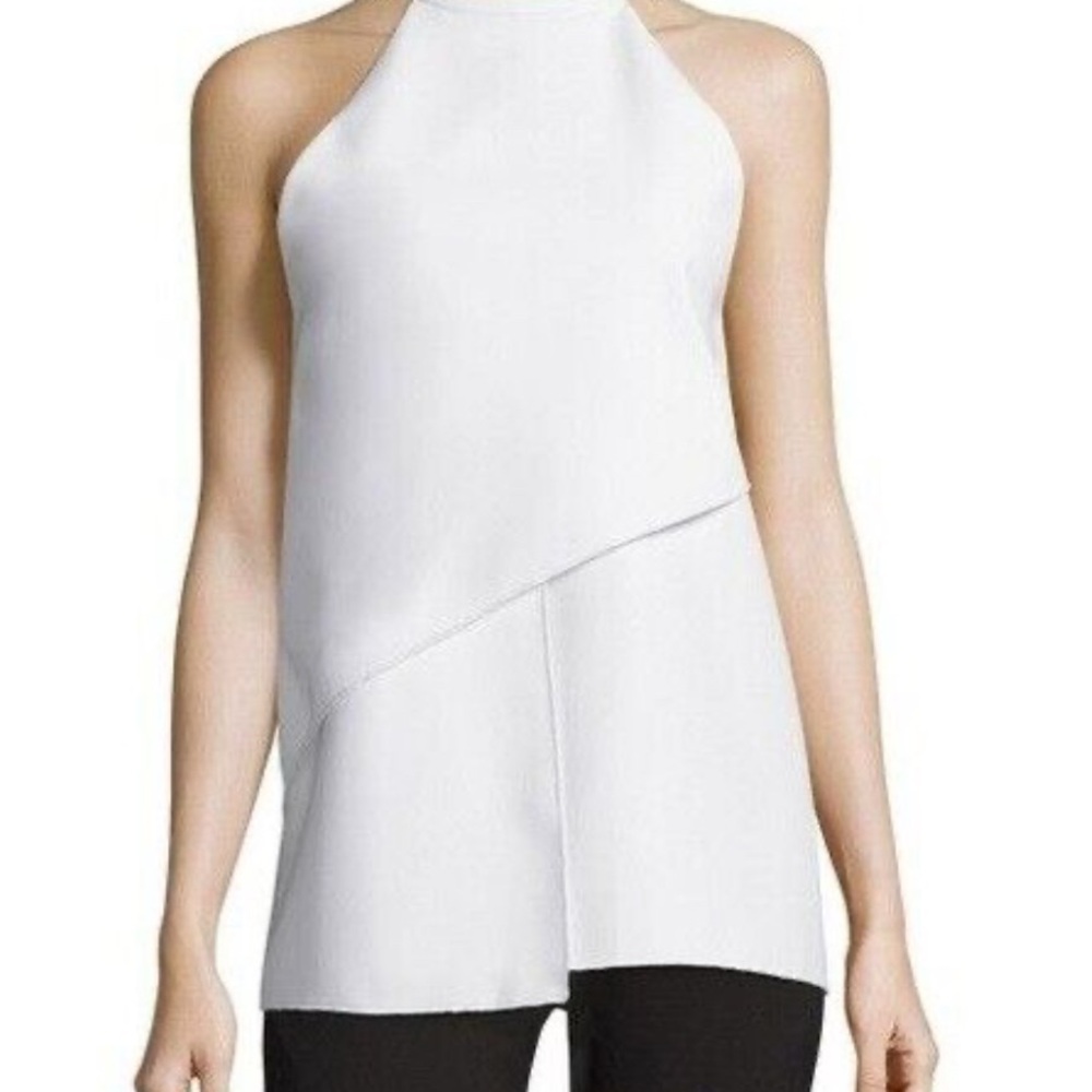 NICHOLAS Cream Asymmetrical Tank Top
